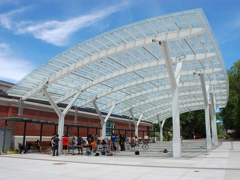 Oregon State University Student Experience Center Canopy Side View 